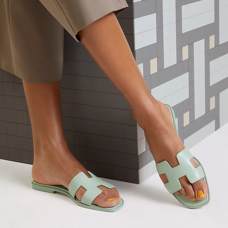 Claquettes Vert d'eau