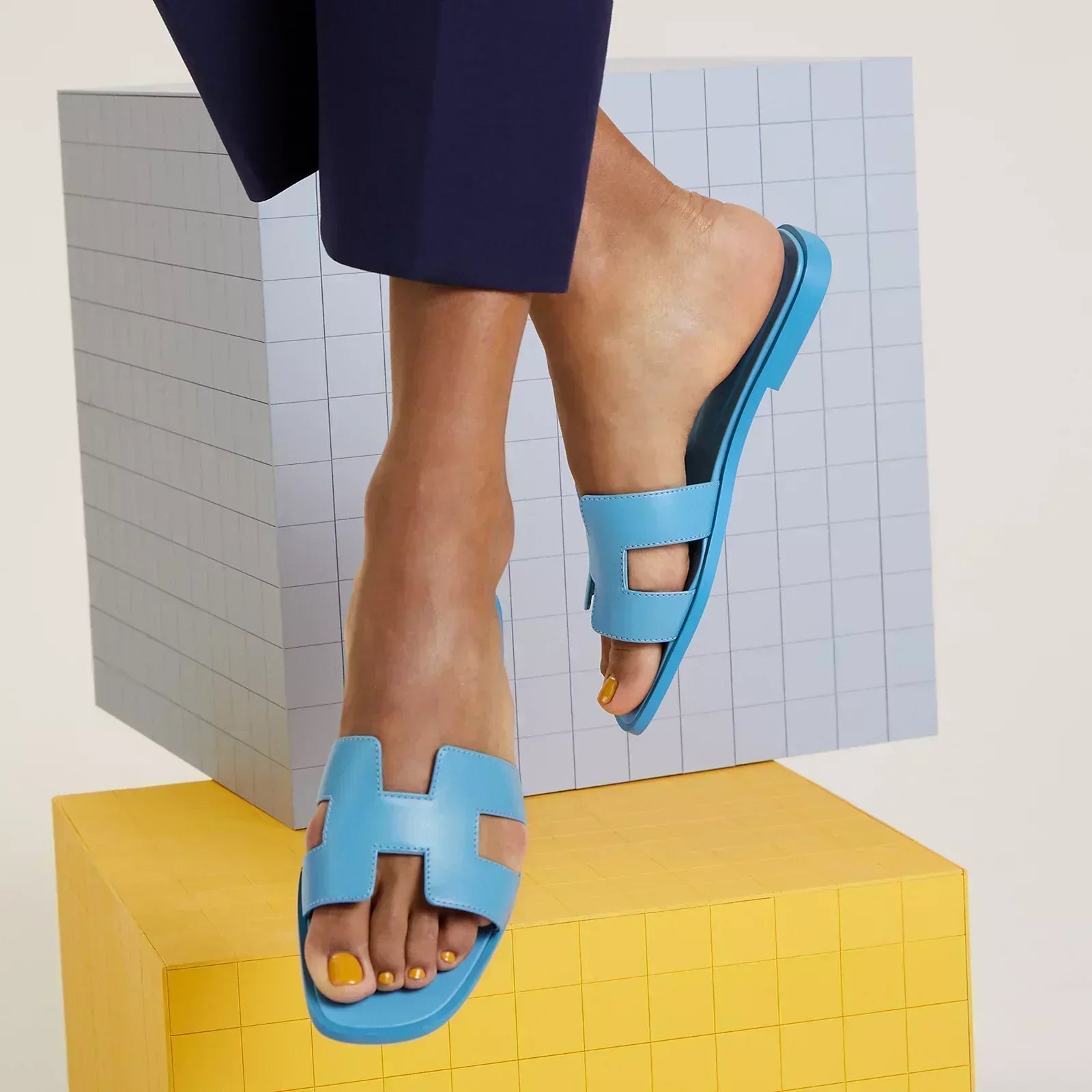 Sandales Oran - Blue Cameo