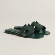 Claquettes Vert Bouteille