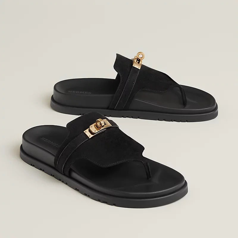 Sandales Empire - Noir Porcelaine