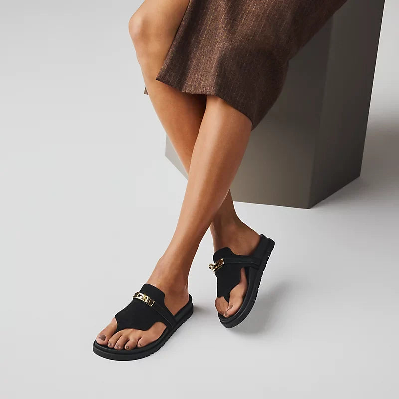 Sandales Empire - Noir Porcelaine